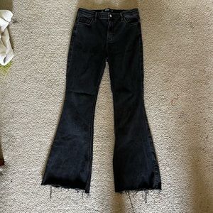 hollister black flared jeans, size 11L